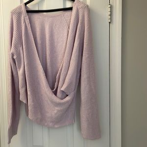 Aerie open back sweater